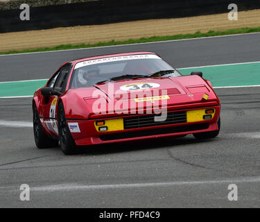 Gary Culver, Ferrari 328 GTB, Ferrari Formula Classic Festival Italia, Brands Hatch, Fawkham, Kent, Inghilterra, domenica 19 agosto, 2018, 2018, 1 agosto Foto Stock