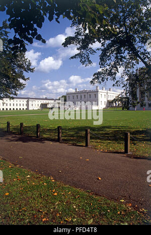 Gran Bretagna, Inghilterra, Londra Greenwich, Greenwich Park e il Museo Nazionale Marittimo Foto Stock