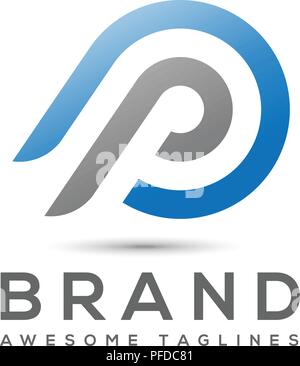 Abstract Lettera P logo design agli elementi del modello abstract lettera PP.business corporate lettera PP logo design vector Illustrazione Vettoriale