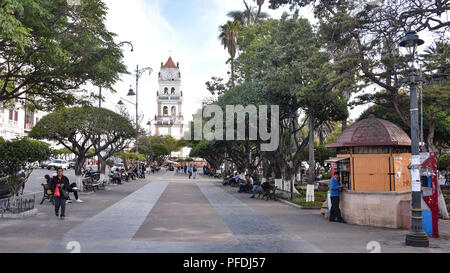 Cattedrale Metropolitana di Sucre, in Plaza 25 de Mayo Square in Sucre, Bolivia Foto Stock