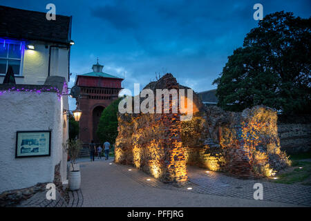 I RIFLETTORI BALKERNE cancello in Colchester, Essex, Regno Unito Foto Stock