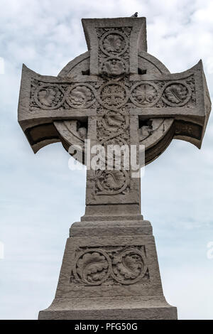 Croce celtica del Poblenou cimitero. Foto Stock