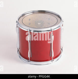 Tamburo rosso, close-up Foto Stock
