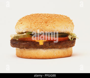 Hamburger, vicino. Foto Stock