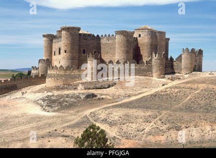 Spagna, Cuenca, Belmonte, Castillo de Belmonte, XV-XVI secolo Foto Stock