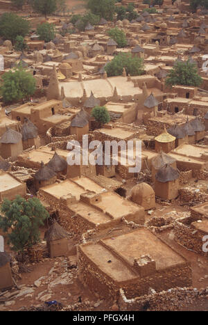 Vista sui tetti di Songo, Angola, Africa Foto Stock