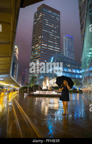 Grattacieli nel distretto centrale, Hong Kong, Cina