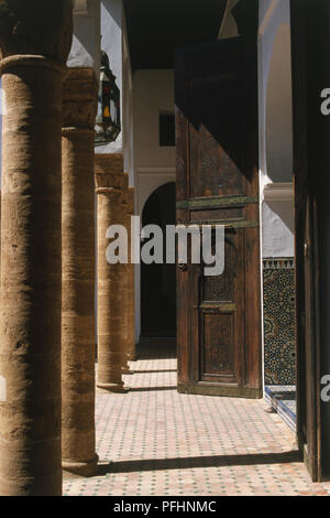 Il Marocco, Rabat, Musee des Ouda un cortile nel palazzo del xvii secolo. Foto Stock