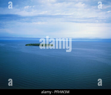 Stati Uniti d'America, Wisconsin, Paese porta la penisola, bay island, vista in elevazione Foto Stock