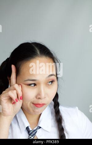 School girl diventa un'idea Foto Stock