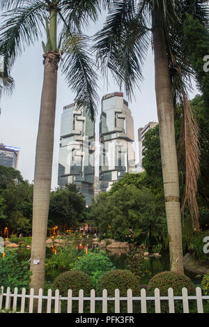 Hong Kong Park Foto Stock