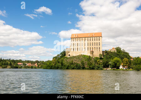 Castello Plumlov in Repubblica Ceca Foto Stock