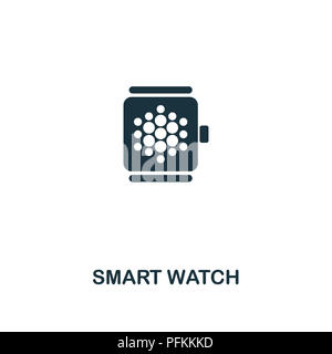 Orologio intelligente icona creativi. Elemento di semplice illustrazione. Smart Watch concept design di simbolo da dispositivi Smart Collection. Possono essere utilizzati per la telefonia mobile e noi Foto Stock