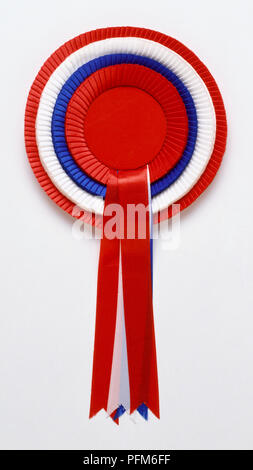 Visualizza rosetta, rosso, blu e bianco. Foto Stock