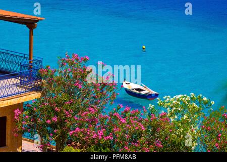 Il porto di Limeni, Mani penisola del Peloponneso, della Grecia e di tutta l'Europa meridionale Foto Stock