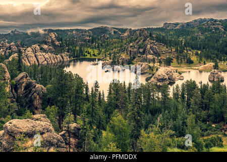 Sylvan Lake, il Dakota del Sud Foto Stock