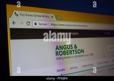 Angus e Robertson Website homepage Foto Stock