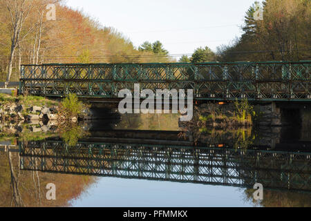 Wiswall sito diga lungo la lampreda di fiume in Durham, New Hampshire. Foto Stock