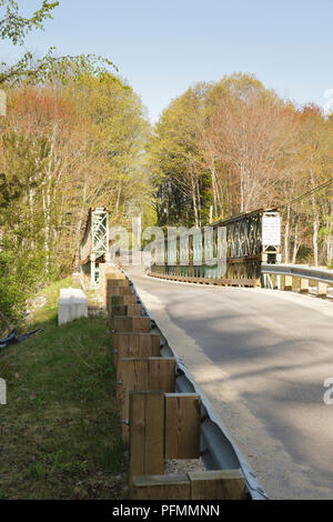 Wiswall sito diga lungo la lampreda di fiume in Durham, New Hampshire. Foto Stock