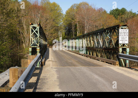 Wiswall sito diga lungo la lampreda di fiume in Durham, New Hampshire. Foto Stock