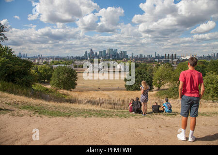 Il parco di Greenwich, cutty sark & Observatory Foto Stock