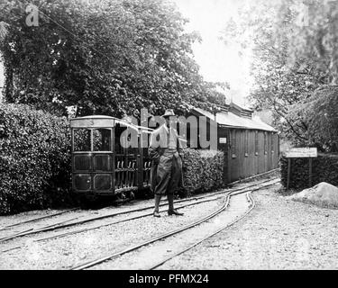 Groudle Glen ferroviarie, Isola di Man, PERIODO VITTORIANO Foto Stock