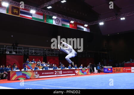 Jakarta, Indonesia. 21 Ago, 2018. Vista generale di Wushu : uomini Taijiquan presso JIExpo Kemayoran Hall B durante il 2018 Jakarta Palembang giochi asiatici in Jakarta, Indonesia . Credito: Naoki Nishimura AFLO/sport/Alamy Live News Foto Stock