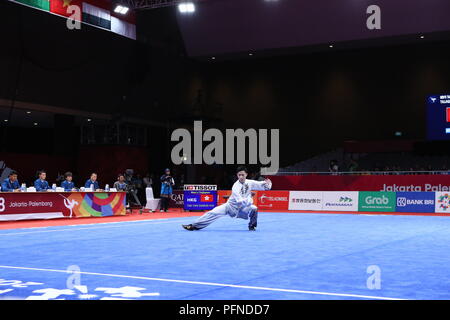 Jakarta, Indonesia. 21 Ago, 2018. Vista generale di Wushu : uomini Taijiquan presso JIExpo Kemayoran Hall B durante il 2018 Jakarta Palembang giochi asiatici in Jakarta, Indonesia . Credito: Naoki Nishimura AFLO/sport/Alamy Live News Foto Stock