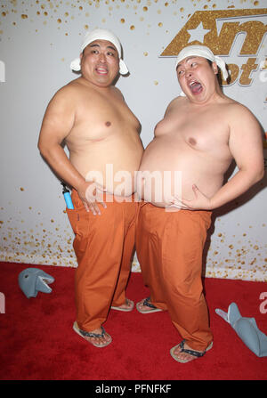 Hollywood, CA. 21 Ago, 2018. Yumbo Dump, a America's Got Talent Show dal vivo lo screening di evento presso il Teatro Dolby in Hollywood, la California il 21 agosto 2018. Credito: Faye Sadou/media/punzone Alamy Live News Foto Stock