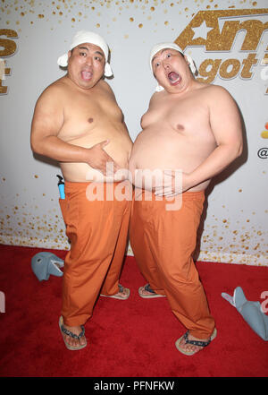 Hollywood, CA. 21 Ago, 2018. Yumbo Dump, a America's Got Talent Show dal vivo lo screening di evento presso il Teatro Dolby in Hollywood, la California il 21 agosto 2018. Credito: Faye Sadou/media/punzone Alamy Live News Foto Stock