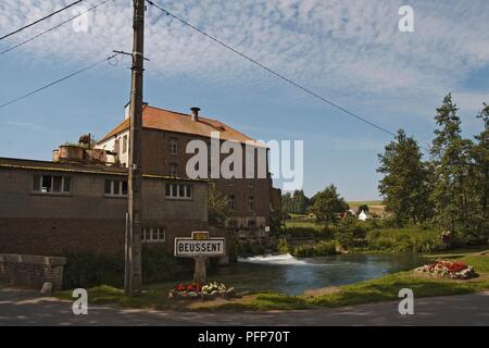 Francia Nord Pas de Calais, Beussent, mulino ad acqua Foto Stock