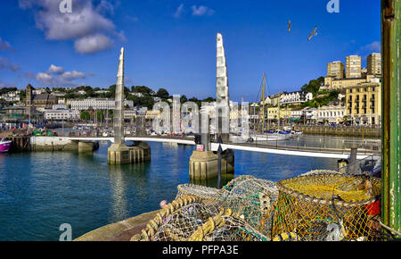 GB - DEVONSHIRE: Torquay porto e città (HDR-immagine) Foto Stock