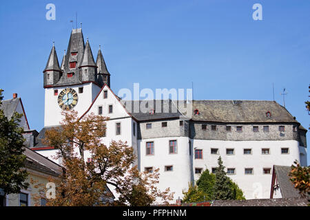 Germania, Lahn Valley, Castello di Diez Foto Stock