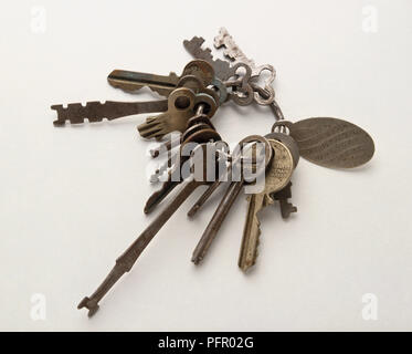 Un mazzo di chiavi Foto Stock