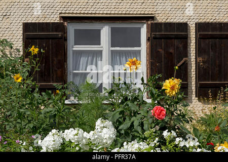 Finestra, Oberstdorf, Allgaeu, Baviera, Germania Foto Stock