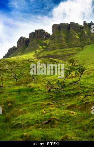 Ben Bulben rock formazione nella Contea di Sligo Foto Stock