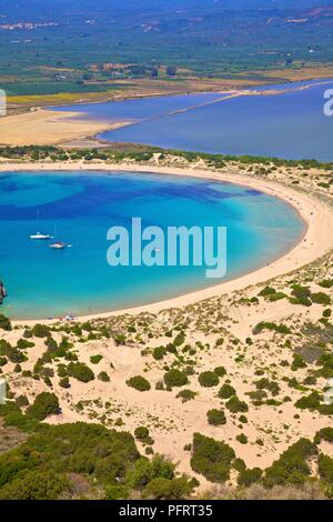 Voidokilia, Messinia, Peloponneso, Grecia, Europa meridionale Foto Stock