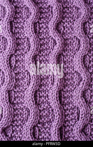 Cavo di Chunky giro di maglia coperta Foto Stock