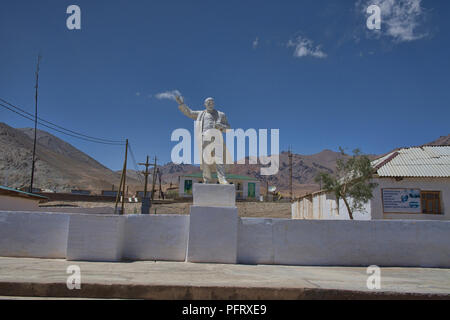 Statua di Lenin in Murghab sull'Autostrada del Pamir, Tagikistan Foto Stock