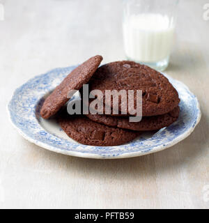 Biscotti al cioccolato Foto Stock
