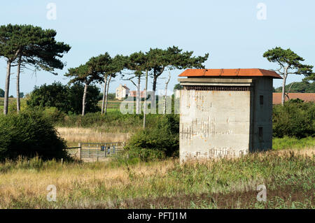 Il tempo di guerra della torre di vedetta, East Lane, Bawdsey, Suffolk, Inghilterra. Foto Stock