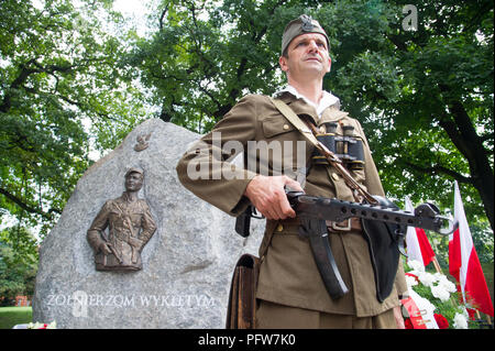 Un monumento di soldati maledetto in Gdansk, Polonia. 4 agosto 2018 © Wojciech Strozyk / Alamy Stock Photo Foto Stock