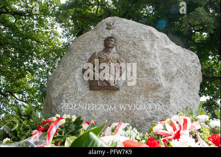 Un monumento di soldati maledetto in Gdansk, Polonia. 4 agosto 2018 © Wojciech Strozyk / Alamy Stock Photo Foto Stock