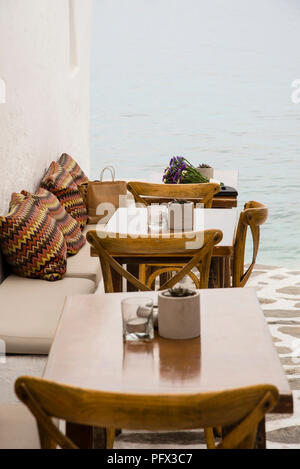 Mykonos, Grecia, isola greca nel Mar Egeo. Foto Stock