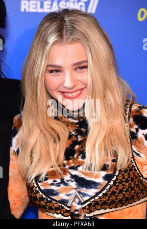 Chloe Grace Moretz frequentando il Miseducation di Cameron Post screening di gala presso la centrale di Picturehouse a Londra. Foto Stock