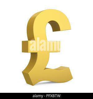 Pound cambio segno isolato Foto Stock