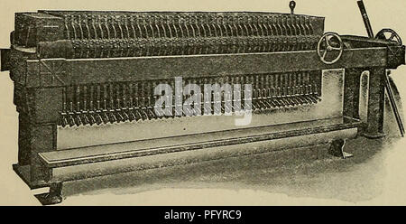 Questo annuncio del Cuba Review parla delle capacità produttive di A.B. Farquhar & Co., che produceva una vasta gamma di macchinari tra cui motori a vapore, macchine a benzina, soglie, aratri e vari strumenti agricoli. I macchinari della società erano parte integrante dello sviluppo agricolo a Cuba durante il suo periodo. Foto Stock