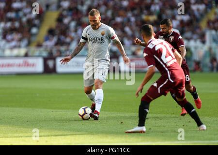 Daniele De Rossi di As Roma in azione durante la serie di una partita di calcio tra Torino Fc e come Roma . Foto Stock