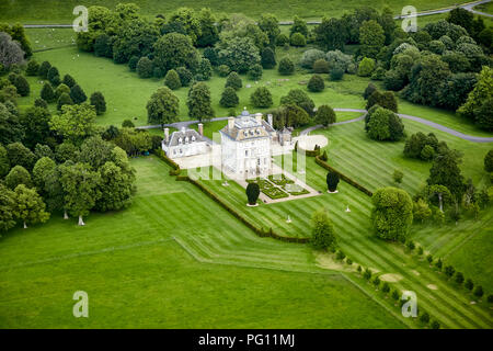 Vista aerea di Ashdown House, Ashbury, Oxfordshire, Regno Unito Foto Stock