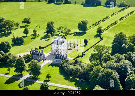 Vista aerea di Ashdown House, Ashbury, Oxfordshire, Regno Unito Foto Stock